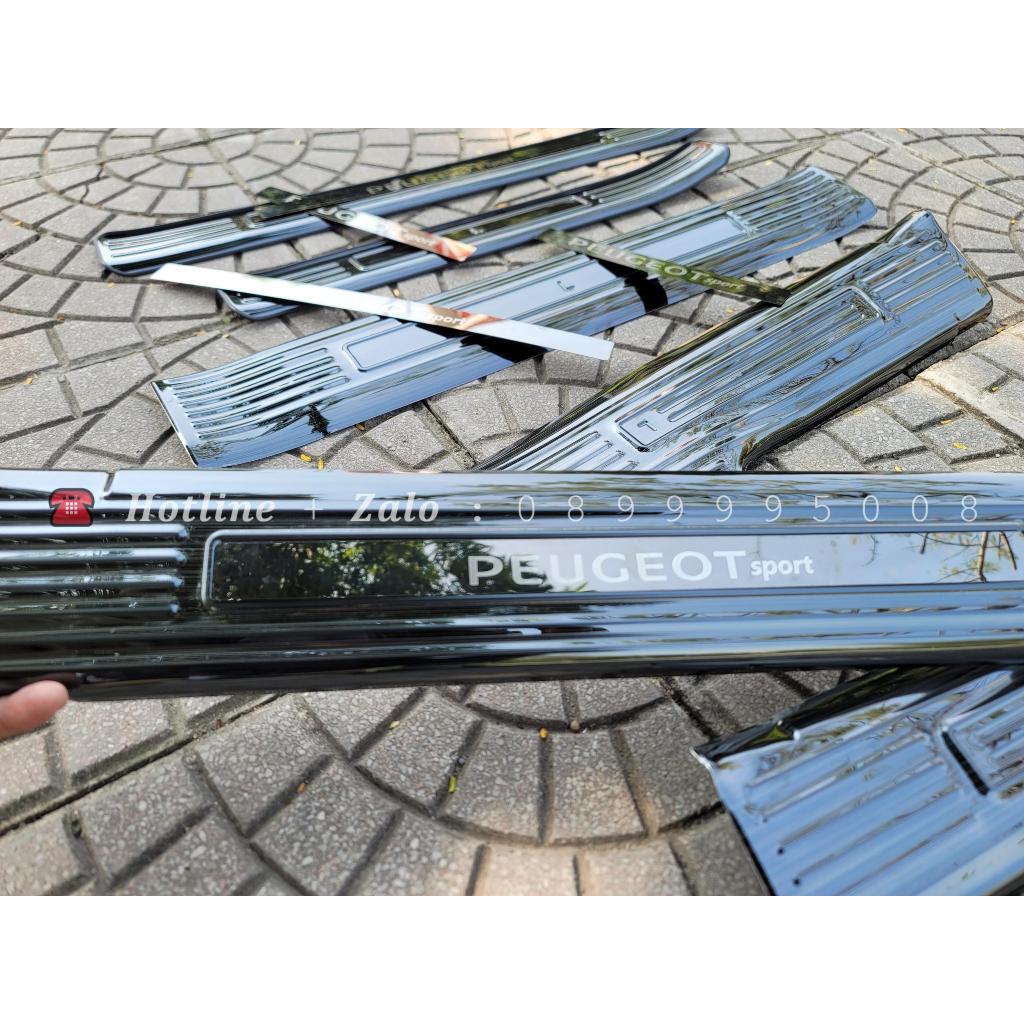 Nẹp bước chân Peugeot 408 titan, Ốp bậc cửa chống trầy Peugeot 408 new 2023