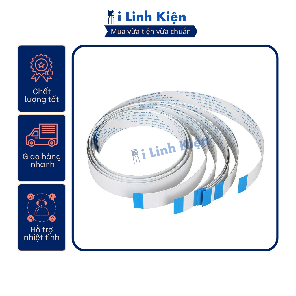 Cáp FFC 16P thuận 1.0mm dài 20cm