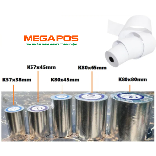 Giấy in nhiệt / Bill /Hóa Đơn k80mm khổ giấy 80 mm =>  K80x80 K80x60 K80x65