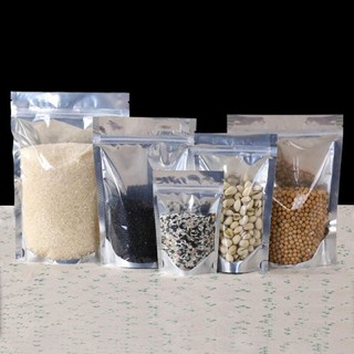 [1kg] TÚI ZIP BẠC ĐÁY ĐỨNG 1 MẶT BẠC 1 MẶT TRONG, ZIP BẠC , ZIP ĐỰNG MỨT KẸO