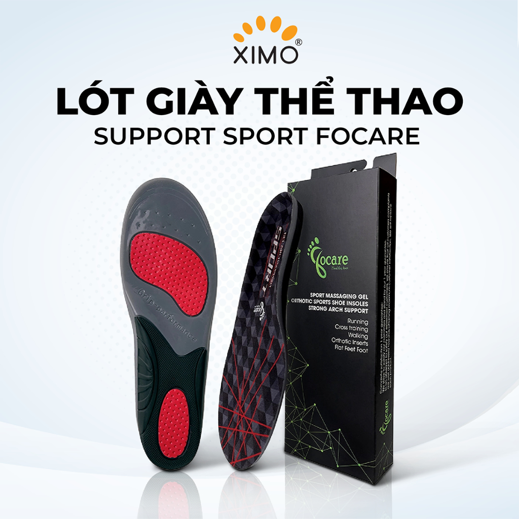 Lót giày thể thao Arch Support Sport XIMO chỉnh hình và tốt cho gan bàn chân XLGF01