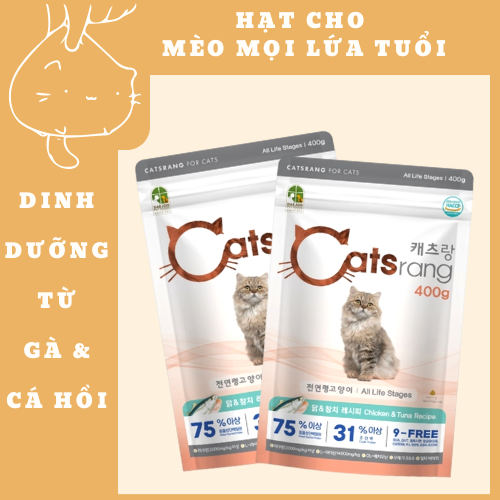Catsrang - Thức ăn hạt cho mèo mọi lứa tuổi - Hàn Quốc [400g-2kg]