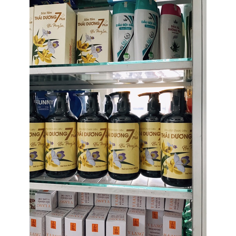 Dầu gội dược liệu Thái Dương 7 plus 250ml , 480ml- Sao Thái Dương