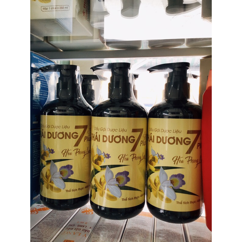 Dầu gội dược liệu Thái Dương 7 plus 250ml , 480ml- Sao Thái Dương