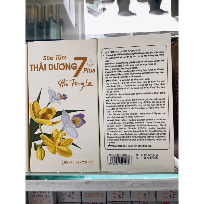 Dầu gội dược liệu Thái Dương 7 plus 250ml , 480ml- Sao Thái Dương