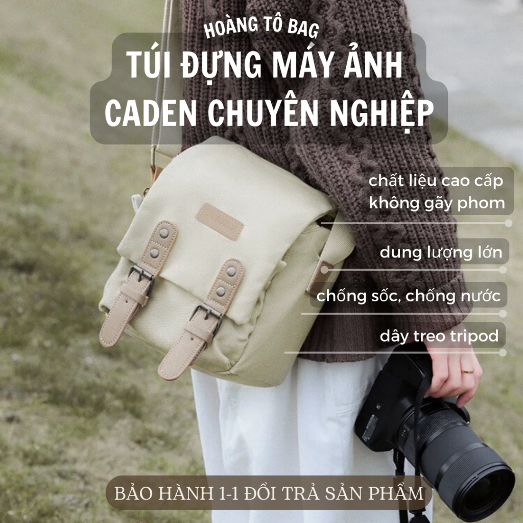 Túi đeo chéo Vintage CADEN đựng máy ảnh- dòng túi cao cấp đảm bảo chất lượng