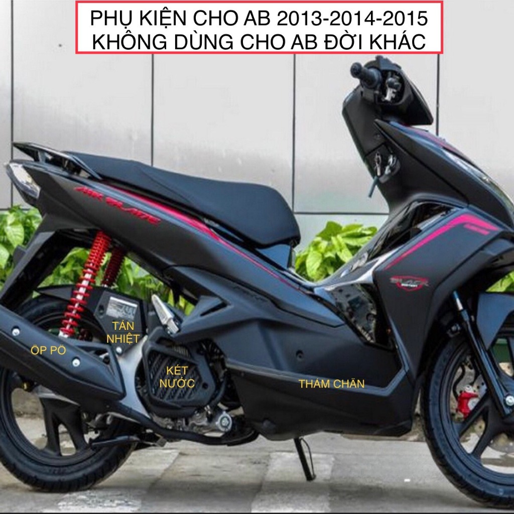 ỐP CÓC PHUỘC SAU DÙNG CHO ĐỜI XE  AB 2013 2014 2015 CACBON