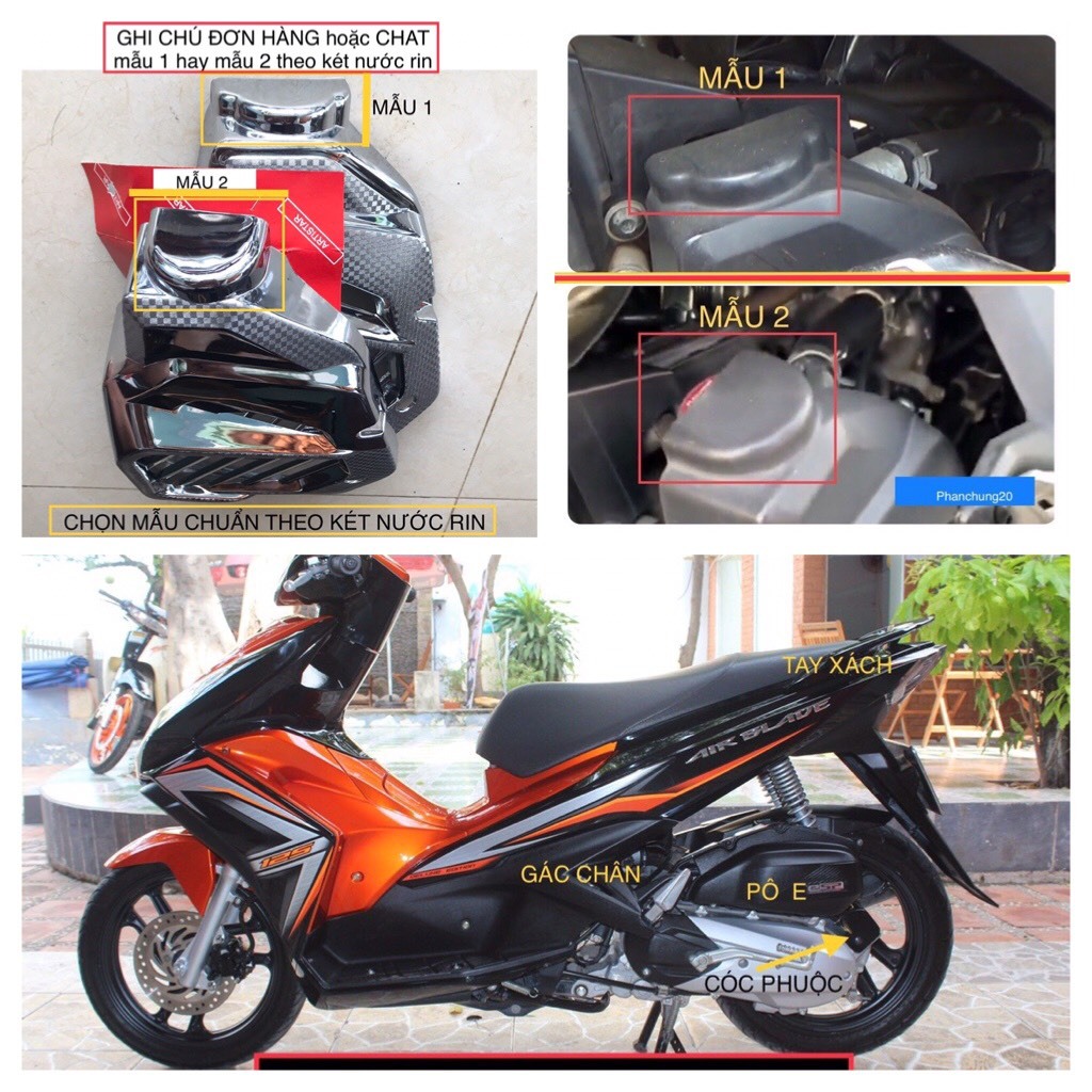 AB 2013 2014 2015 ỐP KÉT NƯỚC ( QUẠT GIÓ ) DÙNG CHO ĐỜI XE AB 2013 2014 2015 CROM