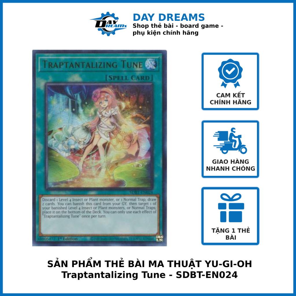 Thẻ bài Yugioh!: Traptantalizing Tune - SDBT-EN024 - Ultra Rare 1st Edition
