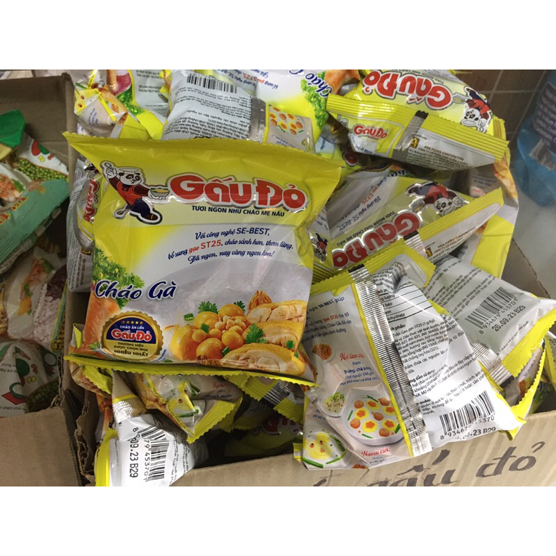 cháo ăn liền gấu đỏ