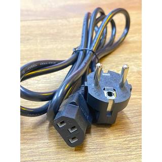 Dây nguồn 2 chấu 90 độ to C13, 10A, 250V, 2x0.75mm, dài 1,8m