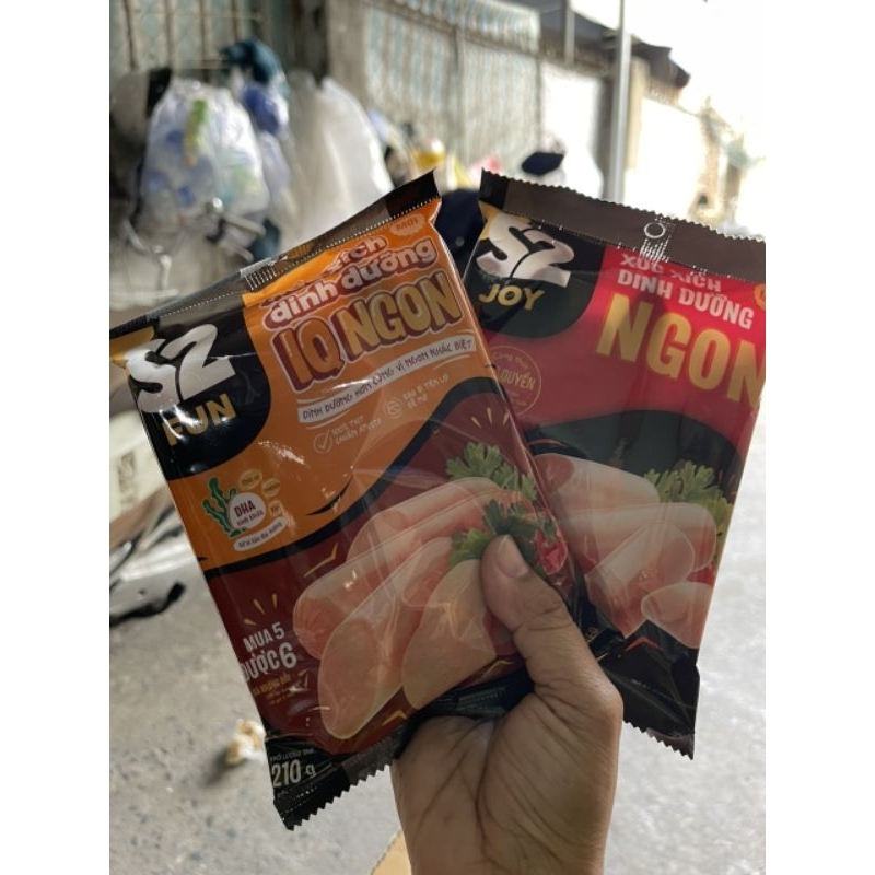 Xúc Xích Dinh Dưỡng IQ Ngon S2 Fun | Joy 35g x 6 cây