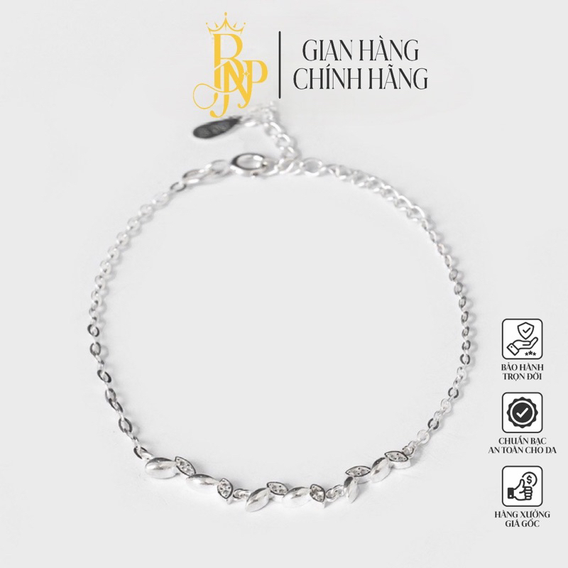 Lắc tay lá BNP đơn giản cho nữ, Lắc tay nữ bạc ta