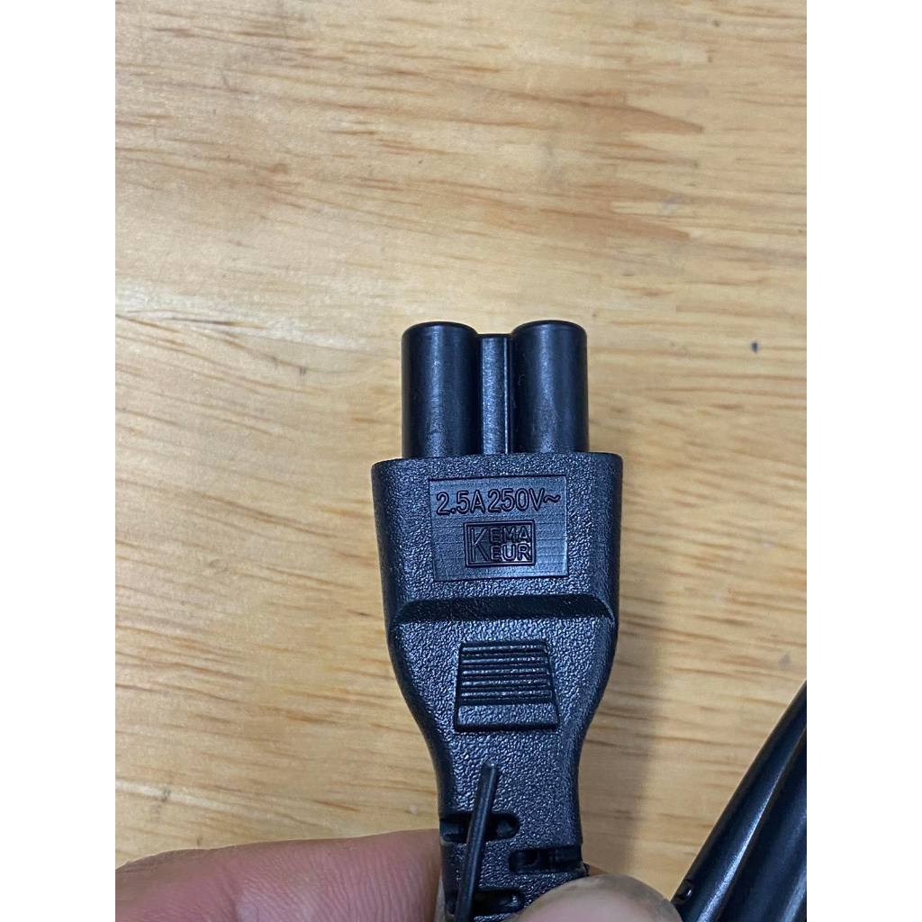 Dây nguồn laptop, cáp nguồn laptop, Chuẩn 2 chấu như hình, dây zin