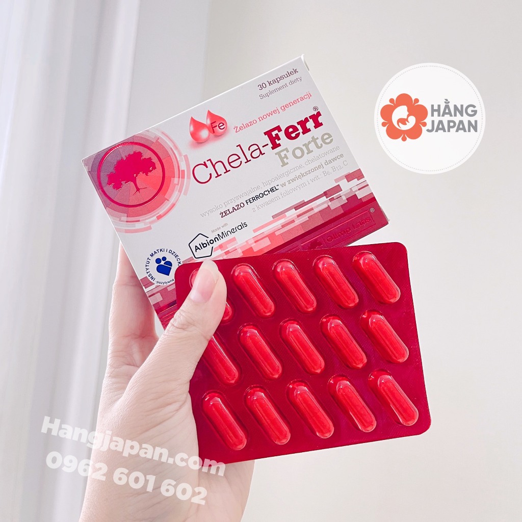 Canxi hữu cơ Chela Calcium D3 cho mẹ bầu 30 viên và sau sinh, Sắt Chela Forte - Hàng x.tay