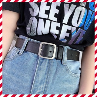 Thắt lưng nam nữ mặt vuông unisex, dây nịt học sinh kiểu đơn giản giá rẻ