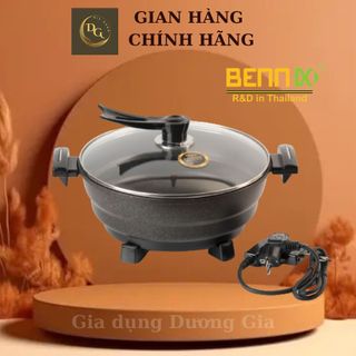 Nồi lẩu điện đa năng nhôm đúc chống dính, dung tích 5l bennix bn-05egp