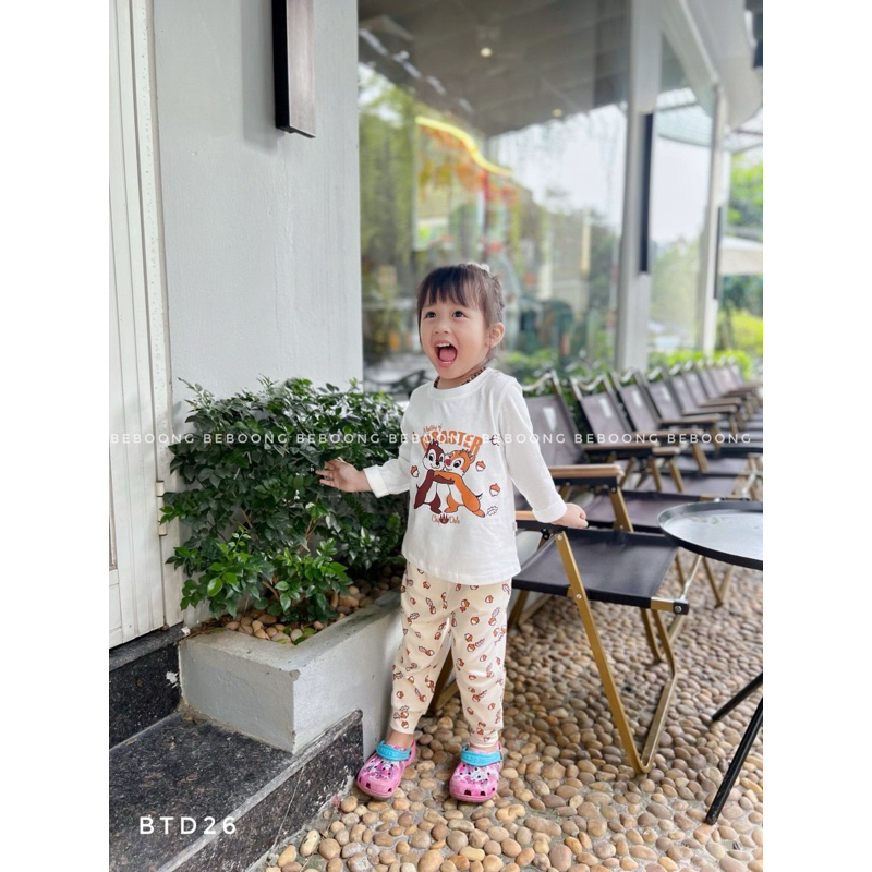Bộ đồ dài cho bé trai bé gái hãng beboong