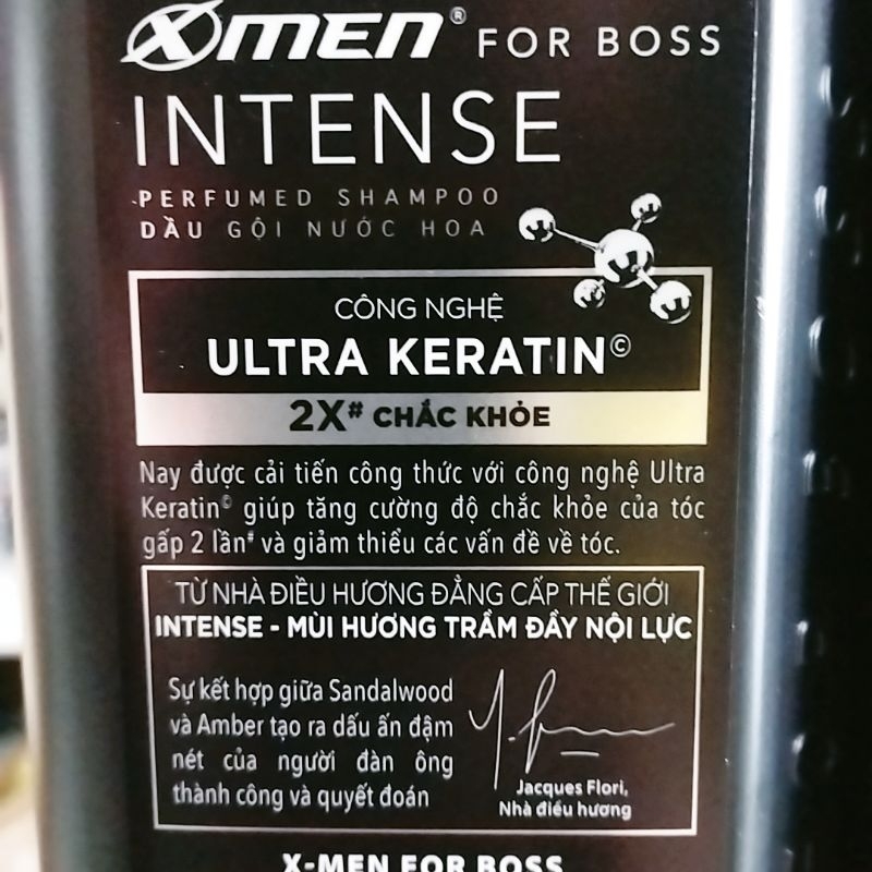 Dầu gội nước hoa XMen For Boss Intense 850g.