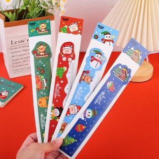 Thước Dẻo Hình Noel, thước kẻ họa tiết Giáng Sinh cho bé 15cm