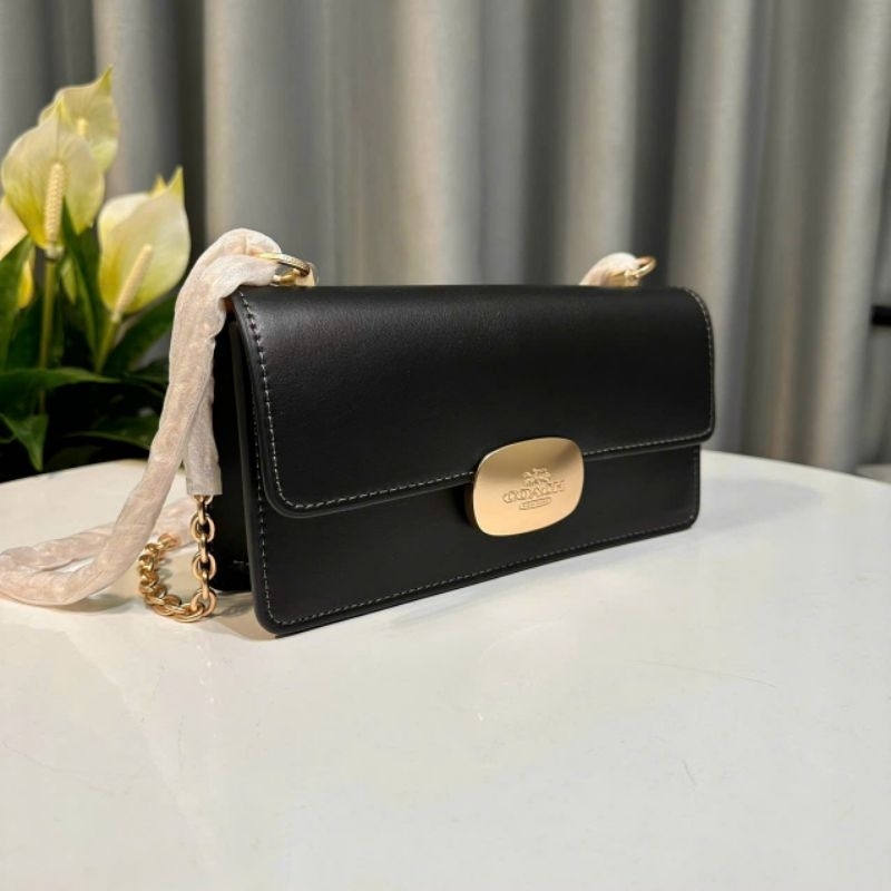 Túi xách C0ACH - Eliza Flap Crossbody CR529 ✨thanh lịch sang trọng