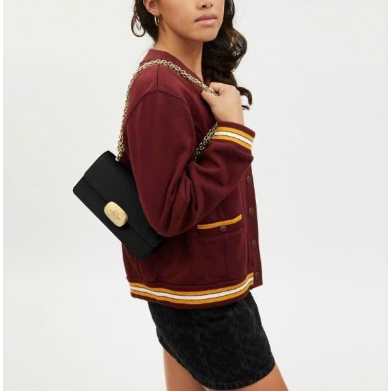 Túi xách C0ACH - Eliza Flap Crossbody CR529 ✨thanh lịch sang trọng