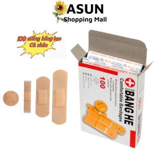 Hộp 100 Miếng Băng Dán Cá Nhân 4 Size Doctor Tiện Lợi