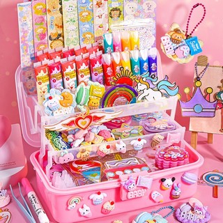 Bộ đồ chơi diy handmade làm móc khoá thẻ goo,làm quà tặng kèm keo đồ chơi cho bé gái