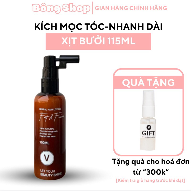 Xịt Nước Tinh Dầu Bưởi Kích Mọc Tóc, Giảm Rụng Tóc, Dưỡng Tóc Vyvyhaircare