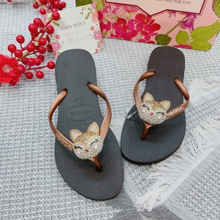 DÉP ĐEN QUAI ĐỒNG MIX CHARM
