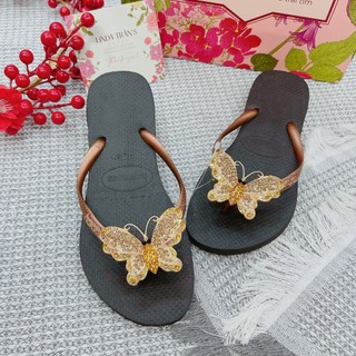 DÉP ĐEN QUAI ĐỒNG MIX CHARM