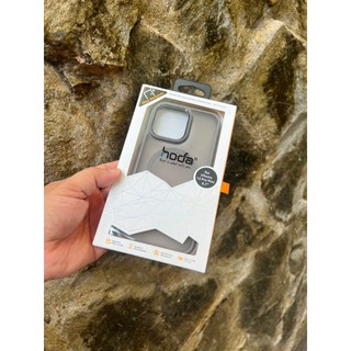 Ốp Lưng Crystal Pro HODA cho 15Pro/15Promax mẩu có vòng sạc từ tính, có chống vân tay ,màu theo màu máy