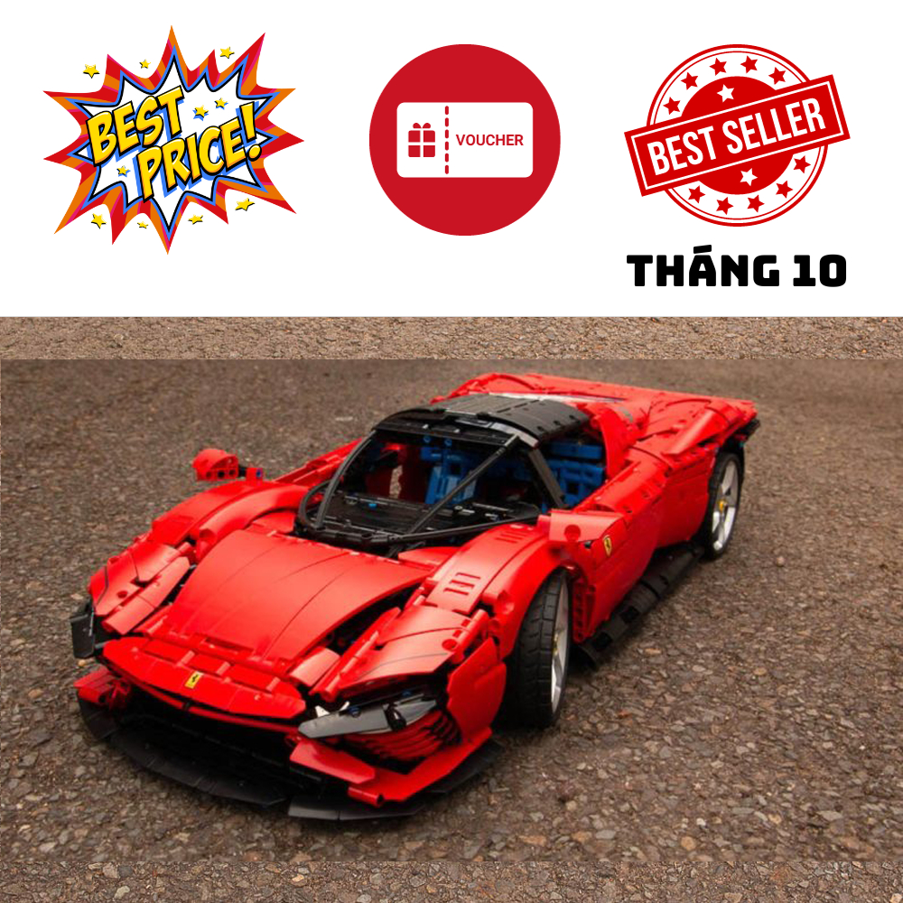 Mô Hình Lắp Ráp Technic | Siêu Xe Ferrari DAYTONA SP3, Mô Hình technic tỷ lệ 1:8 3778 PCS | BẢN ĐẸP CHI TIẾT
