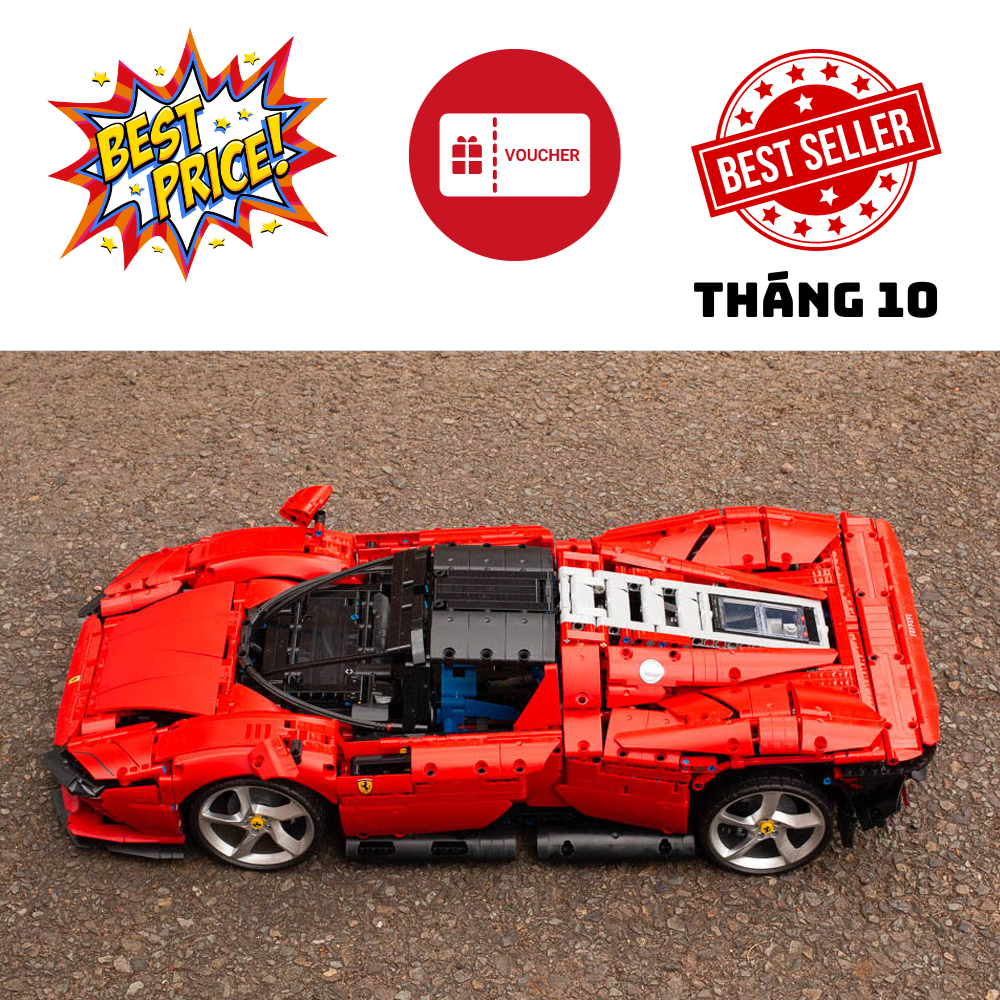 Mô Hình Lắp Ráp Technic | Siêu Xe Ferrari DAYTONA SP3, Mô Hình technic tỷ lệ 1:8 3778 PCS | BẢN ĐẸP CHI TIẾT