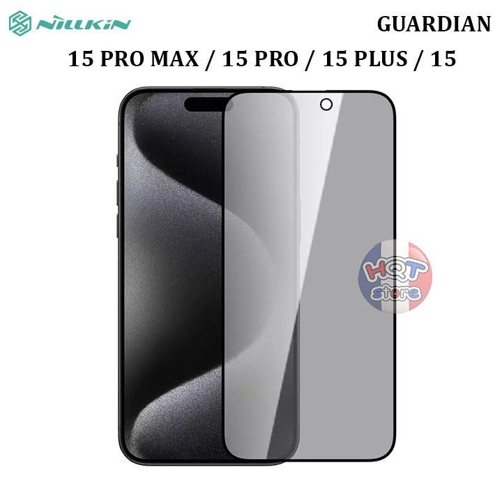Kính cường lực chống nhìn trộm Nillkin Guardian IP 15 Pro Max / 15 Pro / 15 Plus / 15 - Chính hãng