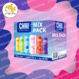 [Pack 6 mix12000] Chill Cocktail Lốc 6 lon - Tiệm Cá Mặp Voàng