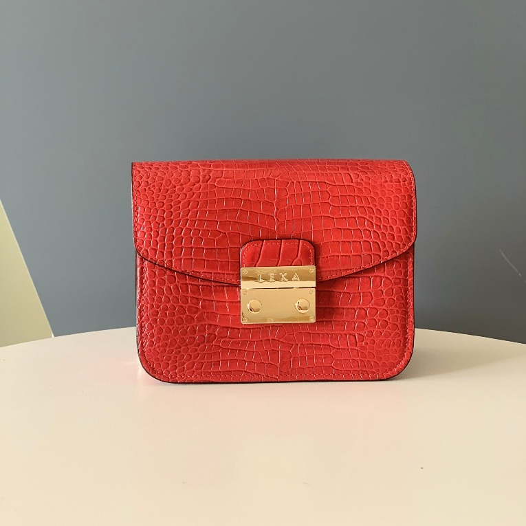 Túi Đeo Chéo Và Túi Đeo Vai LEKA  Zana 19 L1 Ý Dập Vân