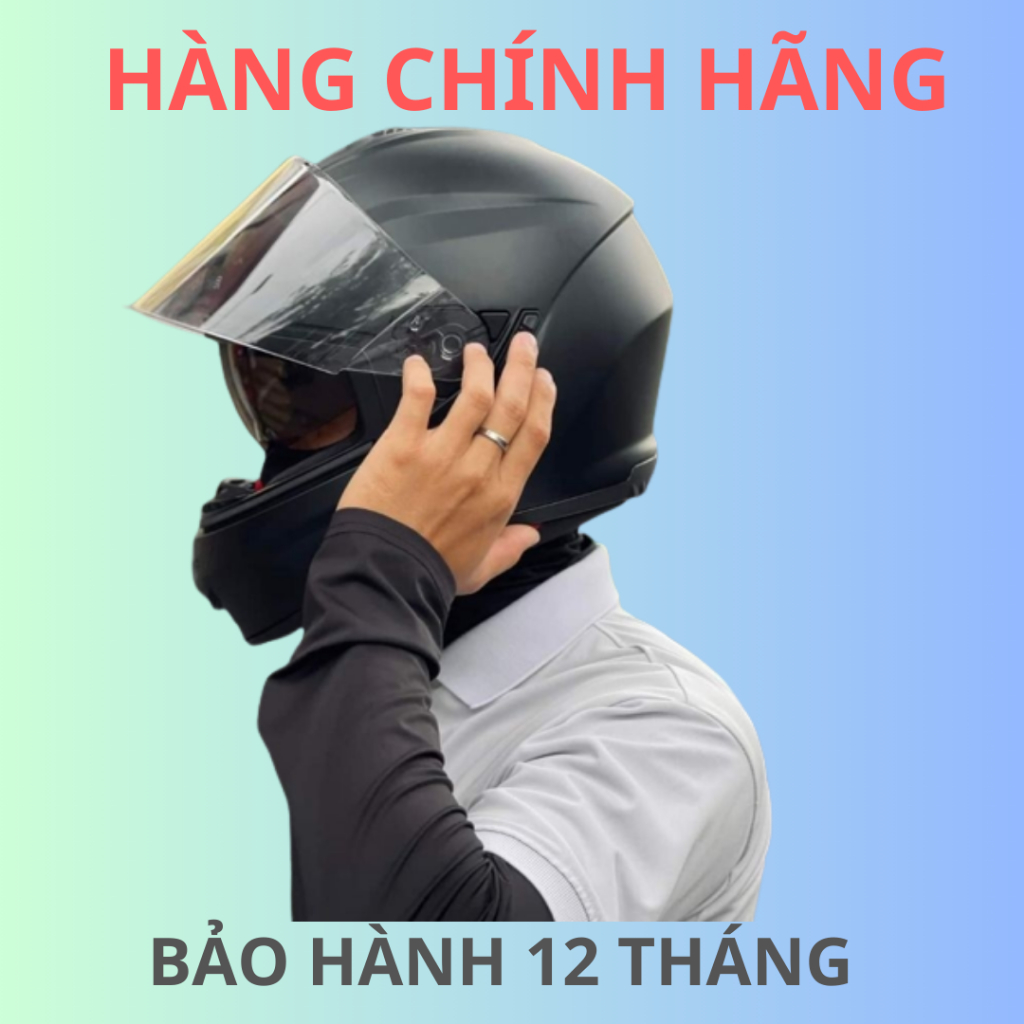 Mũ bảo hiểm Fullface Sunda 823 2kính chính hãng