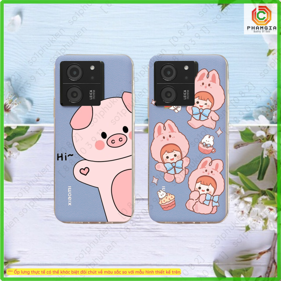 Ốp lưng dẻo trong suốt Xiaomi 13T / 13T Pro / Xiaomi Redmi K60 Ultra in hình mẫu thiết kế họa tiết chibi dễ thương, đẹp
