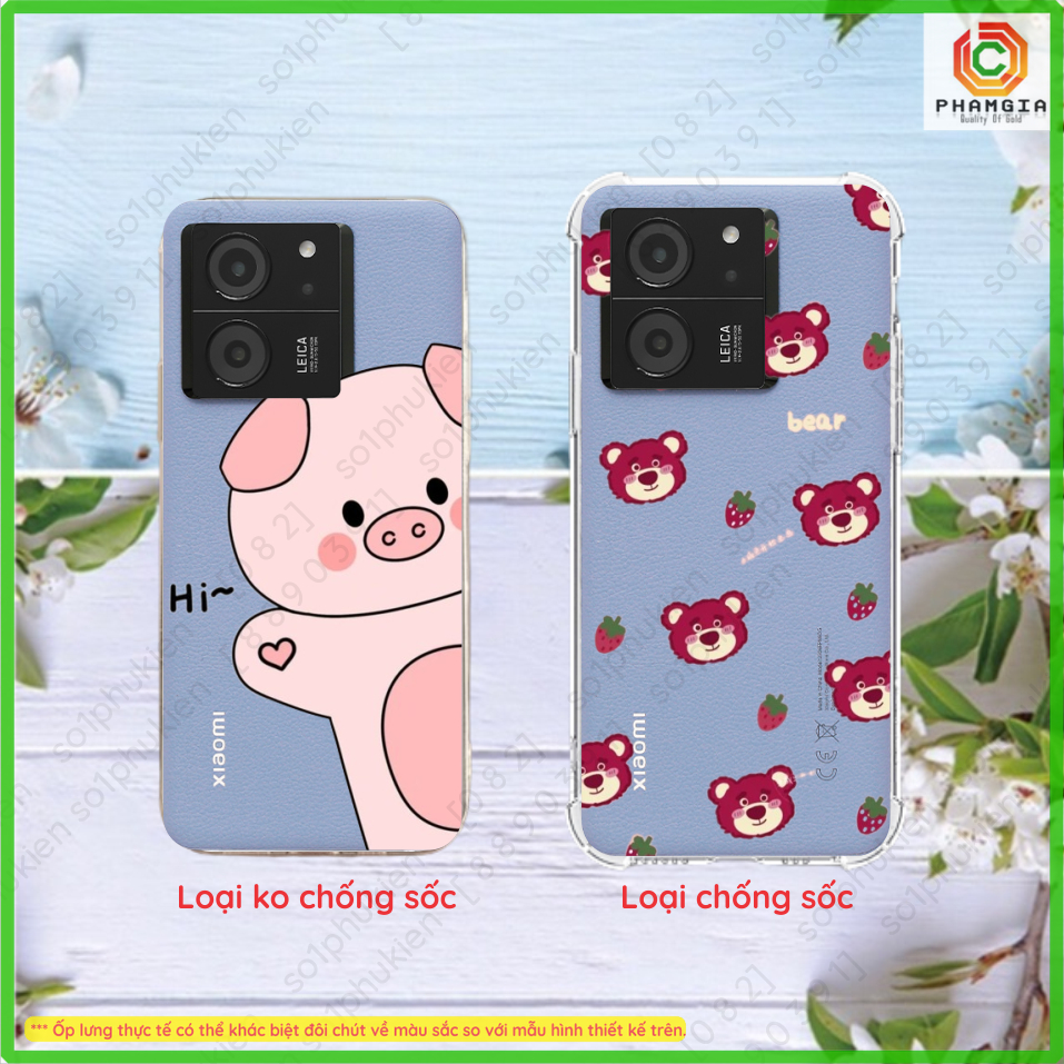 Ốp lưng dẻo trong suốt Xiaomi 13T / 13T Pro / Xiaomi Redmi K60 Ultra in hình mẫu thiết kế họa tiết chibi dễ thương, đẹp