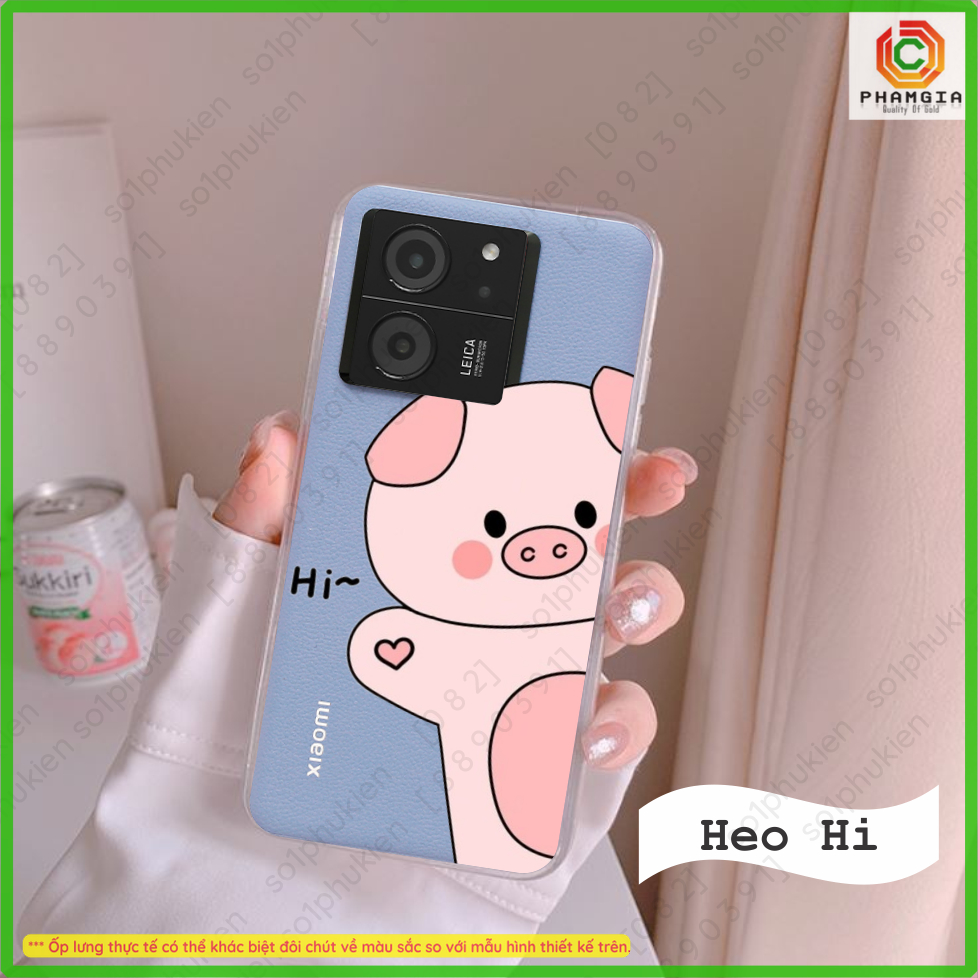 Ốp lưng dẻo trong suốt Xiaomi 13T / 13T Pro / Xiaomi Redmi K60 Ultra in hình mẫu thiết kế họa tiết chibi dễ thương, đẹp