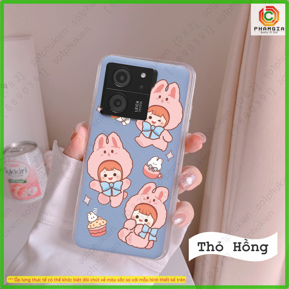 Ốp lưng dẻo trong suốt Xiaomi 13T / 13T Pro / Xiaomi Redmi K60 Ultra in hình mẫu thiết kế họa tiết chibi dễ thương, đẹp