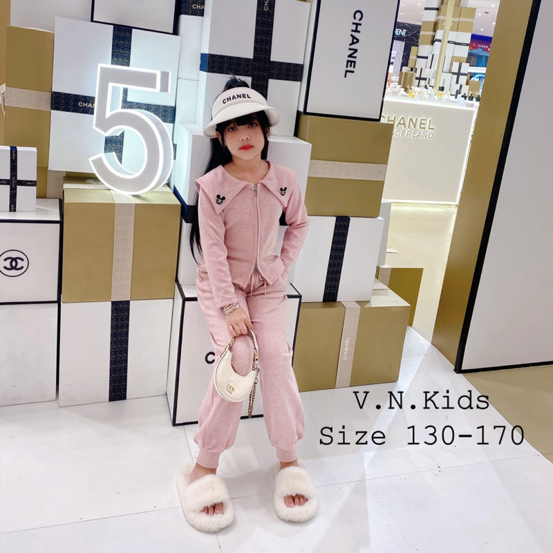 Bộ len lông Thỏ kèm tag mickey xinh sang cho Bé size đại 17kg-42kg