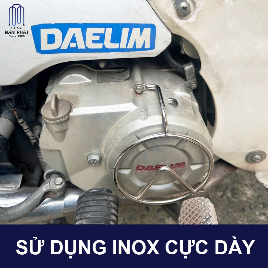 Bảo vệ lốc máy xe Cub 50cc đời mới Nam Phát