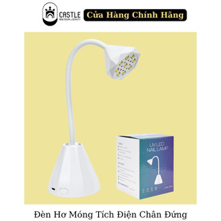 Máy Hơ Móng Chân Đứng Tích Điện - Máy hơ khô gel mini tích điện hình hoa có đế đứng - Đèn hơ nhỏ gọn bền đẹp dùng cho na