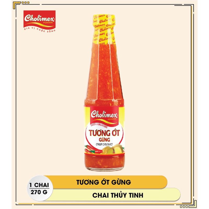 Tương ớt /Tương cà /tương đen Cholimex chai 270g