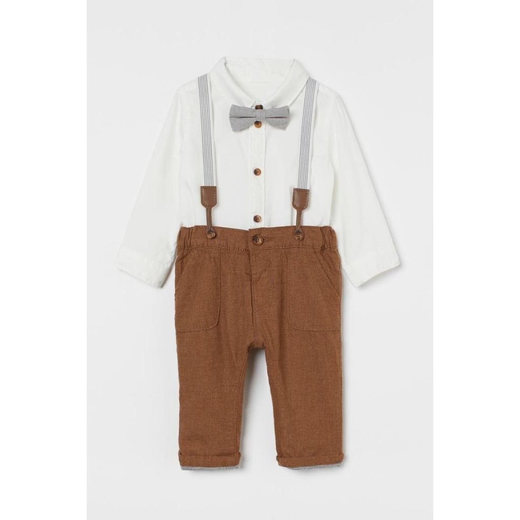Set quần áo công tử bé trai HM H&M sz 9-12m _hàng chính hãng authentic