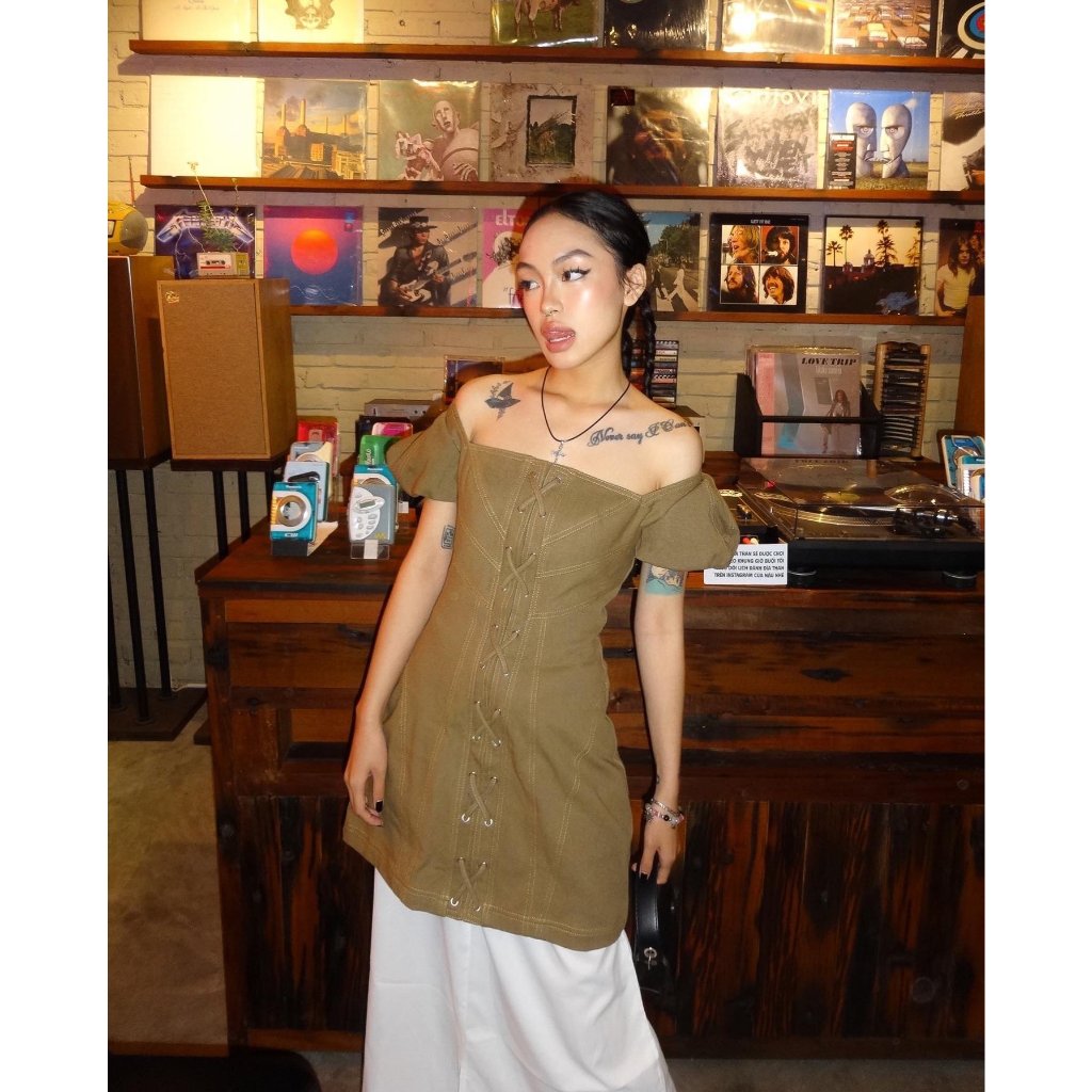 Đầm Chiết Eo Tôn Dáng Sang Chảnh, Đầm Liền Dáng Chữ A Thắt Dây Tay Bồng | MIU DRESS | Secodee