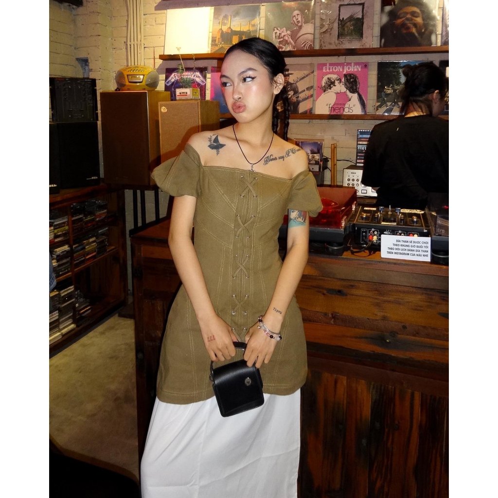 Đầm Chiết Eo Tôn Dáng Sang Chảnh, Đầm Liền Dáng Chữ A Thắt Dây Tay Bồng | MIU DRESS | Secodee