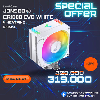 Tản nhiệt khí cpu jonsbo cr1000 evo white